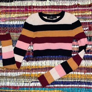 Striped long sleeve top